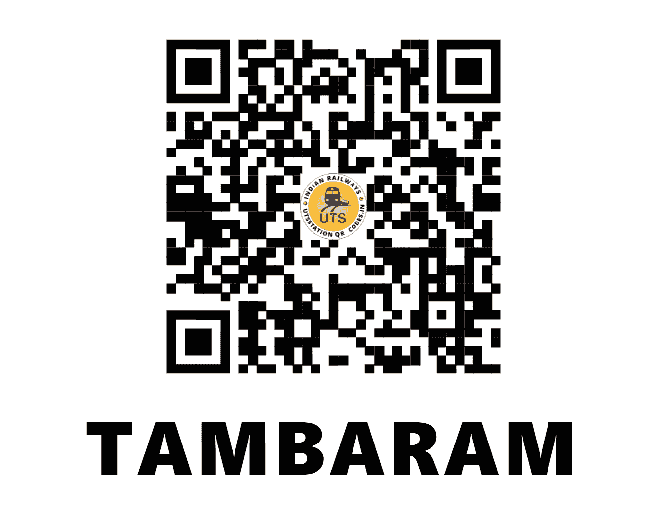 UTS QR Code for TAMBARAM - TBM (SR - TAMIL NADU)